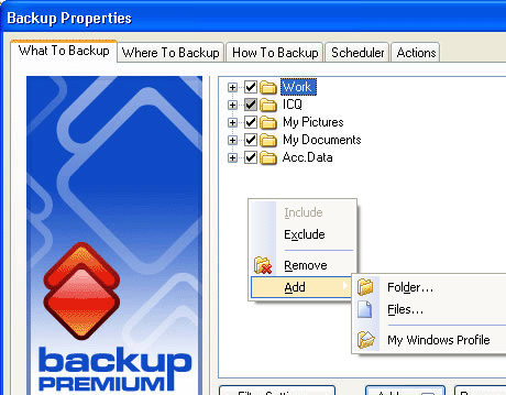 Backup Premium Screenshot 1