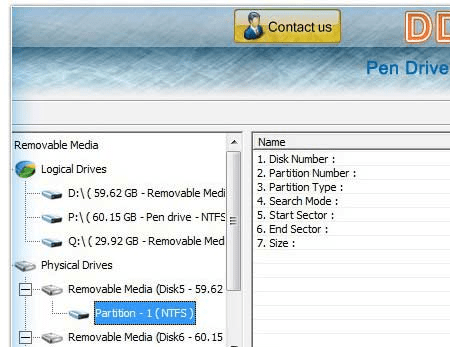USB Drive Restoration Utility Screenshot 1