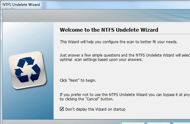 NTFS Undelete Screenshot 1