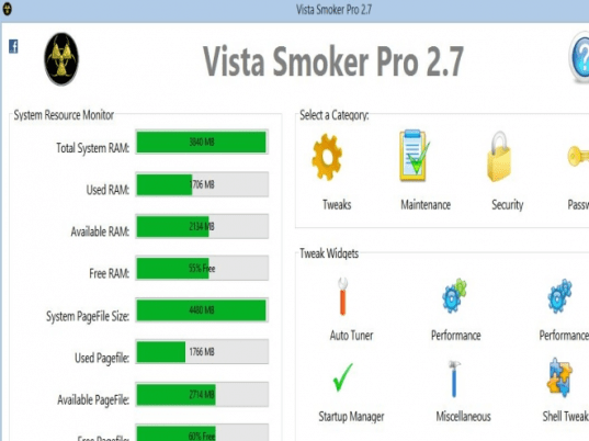 Vista Smoker Pro Screenshot 1