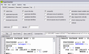 Tidycode Pl/Sql Formatter Screenshot 1
