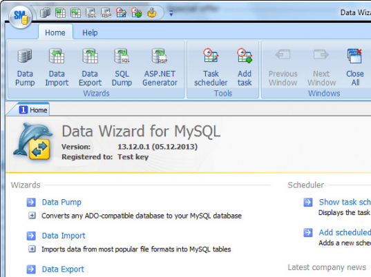 Data Wizard for MySQL Screenshot 1