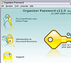 Organizer Password Screenshot 1