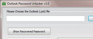 Outlook 2010 Password Recovery Screenshot 1