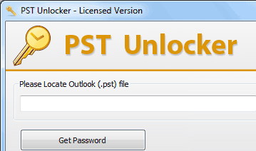 Recover Lost PST Password Screenshot 1
