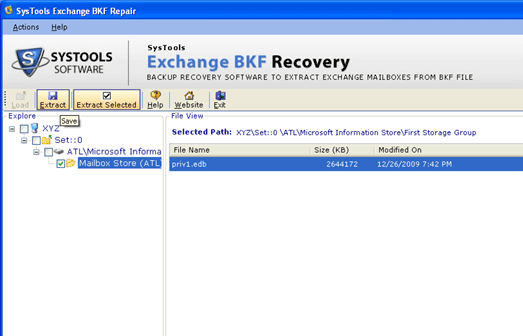 Repair Exchange Database from Backup Screenshot 1
