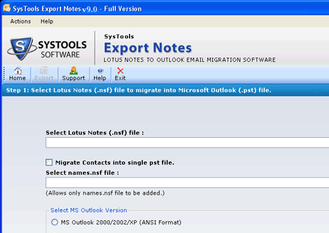 Lotus Notes Export Emails Screenshot 1