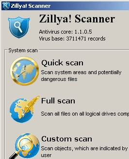 Zillya! Scanner Screenshot 1