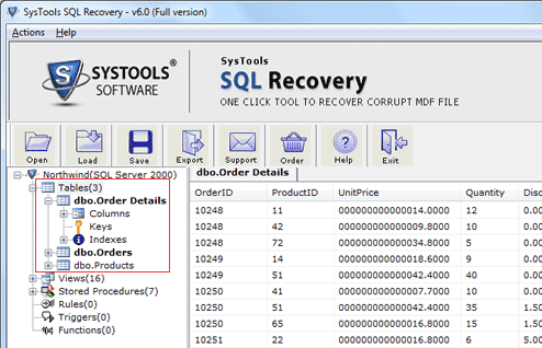 Open SQL Server Database Screenshot 1