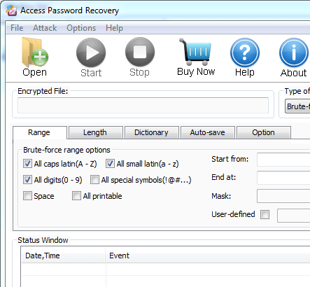 Access Password Decryption Screenshot 1
