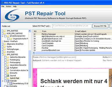 PST Outlook Recovery Screenshot 1