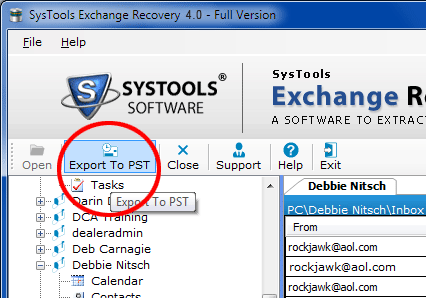 Priv1 Exchange File Recovery Screenshot 1