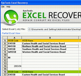 Fix Corrupted Excel Spreadsheet Screenshot 1