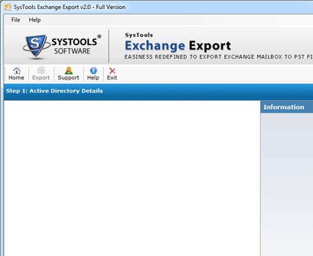 PST Export from Exchange Screenshot 1