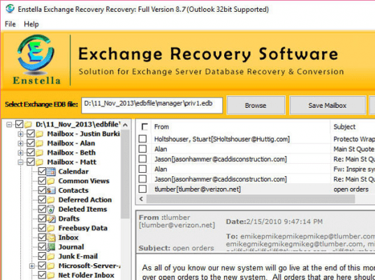 Convert Public Folder EDB PST Screenshot 1