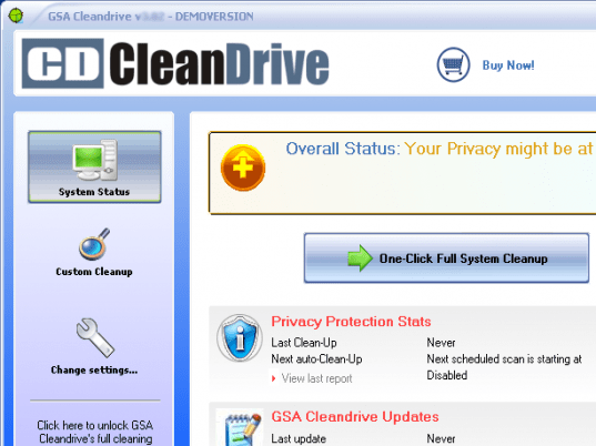 GSA Cleandrive Screenshot 1