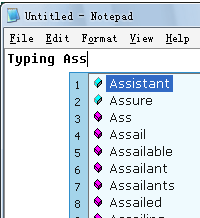 Typing Assistant Screenshot 1