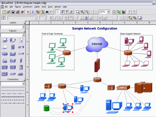 LanFlow Net Diagrammer Screenshot 1