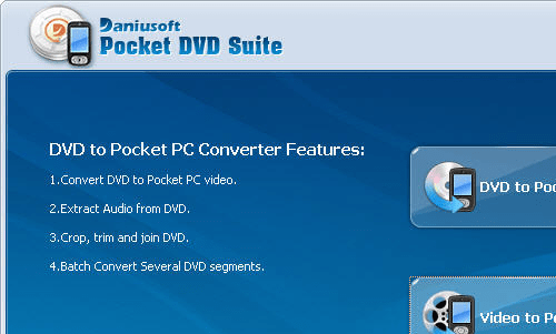 Daniusoft Pocket DVD Suite Screenshot 1