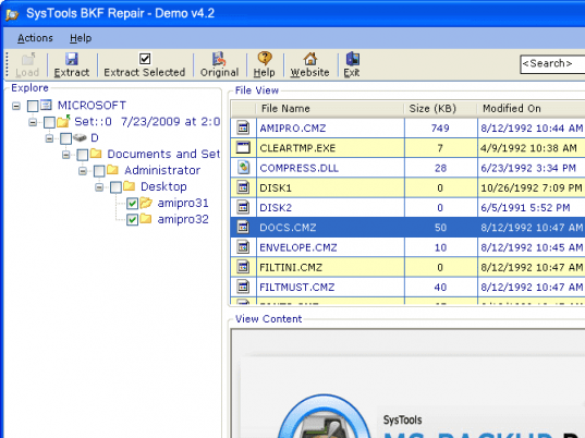 Computer Backup Recovery Screenshot 1