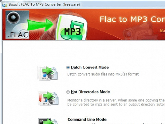 Boxoft free Flac to MP3 Converter (freeware) Screenshot 1