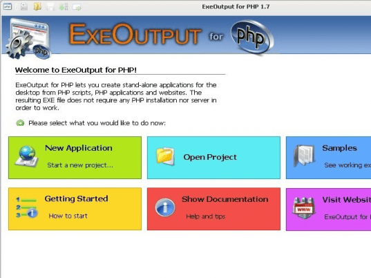 ExeOutput for PHP Screenshot 1