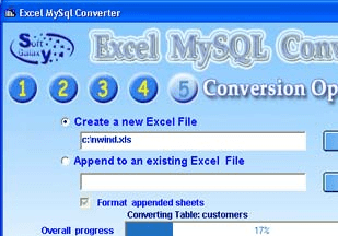 Excel To MySQL Wizard Screenshot 1
