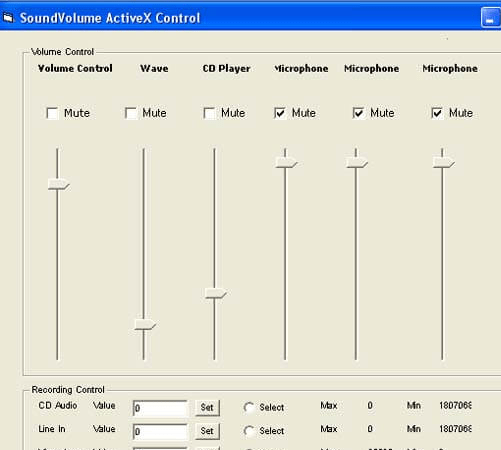 VISCOM Sound Volume ActiveX OCX SDK Screenshot 1