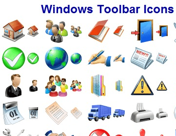 Windows Toolbar Icons Screenshot 1