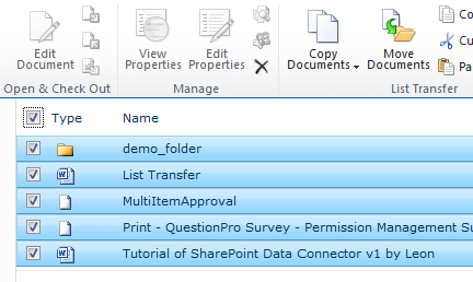 SharePoint List Transfer Screenshot 1