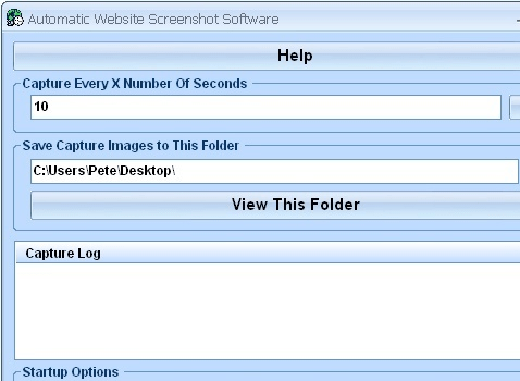 Automatic Website Screenshot Software Screenshot 1