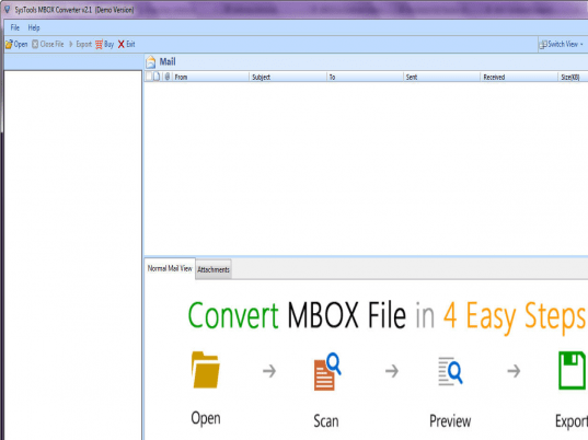 SysTools MBOX to Outlook Converter Screenshot 1
