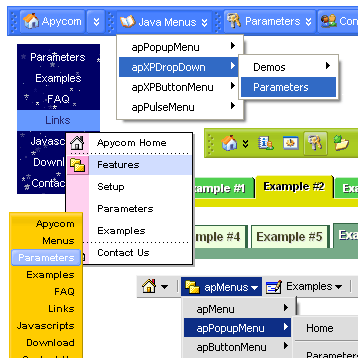 Apycom Java Menus and Buttons Screenshot 1