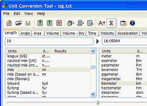 AccelWare Unit Conversion Tool Screenshot 1