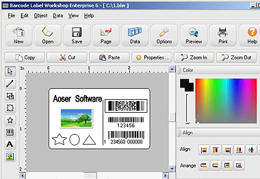 Barcode Label Workshop Standard Edition Screenshot 1