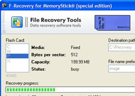 F-Recovery for MemoryStick Screenshot 1