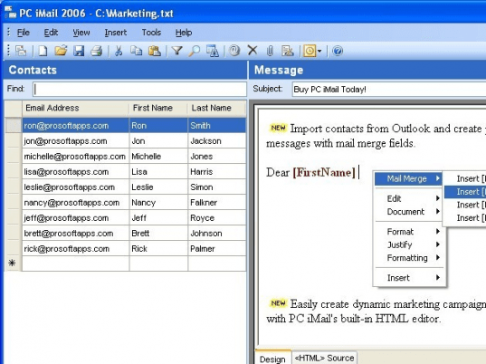 PC iMail Screenshot 1
