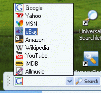 Universal Searchlet Screenshot 1