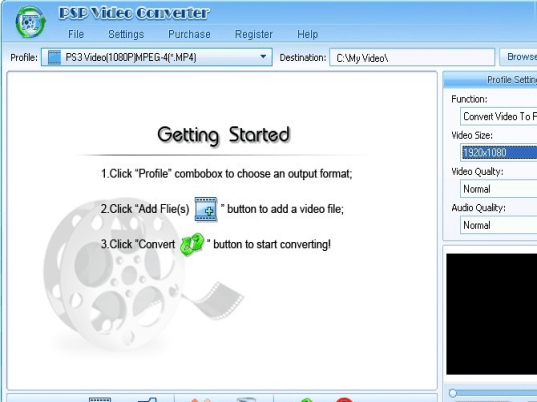 Shine PSP Video Converter Screenshot 1