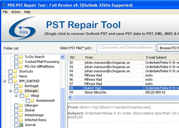 Outlook Mailbox Repair Tool Screenshot 1
