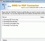DWG to PDF Converter 2010.7 Screenshot 1