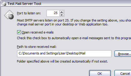 Test Mail Server Tool Screenshot 1
