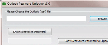 How to Recover Outlook 2010 Password Screenshot 1
