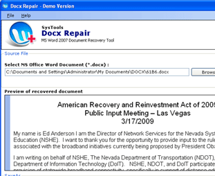 Convert MS Word 2007 to 2003 Screenshot 1