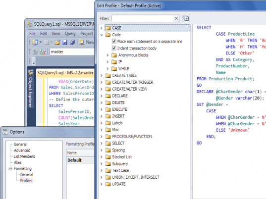 dbForge SQL Complete Express Screenshot 1