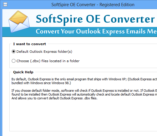 Outlook Express Converter Screenshot 1