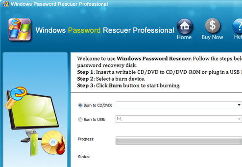 Windows Password Rescuer Professional Screenshot 1