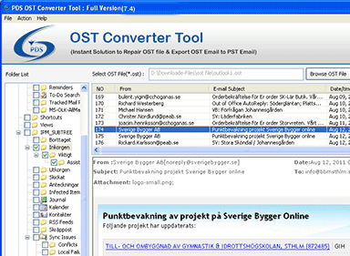 Online OST to PST Converter Screenshot 1