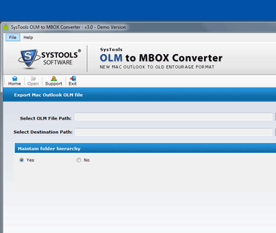 Outlook OLM to MBOX Conversion Screenshot 1