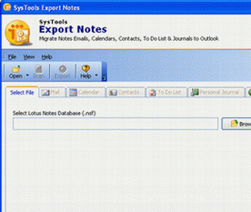Lotus Notes NSF Conversion Screenshot 1